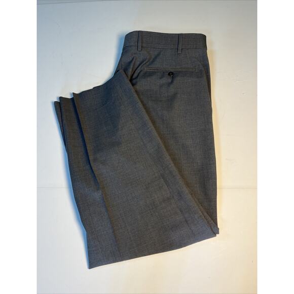 Zanella Bennett Pants Mens Dress Pants Sz 36x29 Grey Wool Pleated Made In ITALY - Picture 8 of 8